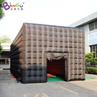 Customized 13x5x4 Meters Inflatable Event Tent For Sale / Free Shipping 42.6ft Outdoor Use Inflated Black Shelter 2