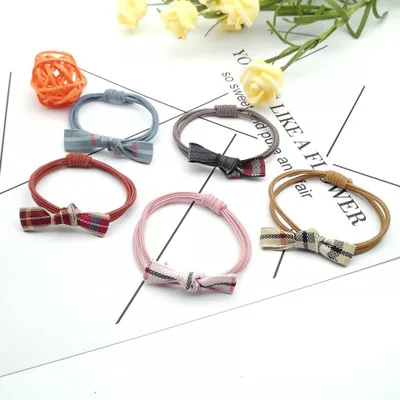 

Fashion 1 pcs Women Elegant Elastic Hair Bands Ponytail Holder Rubber Bands Girls Cute Scrunchie Headbands