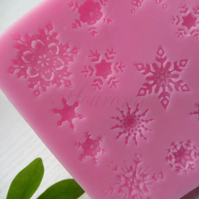 Snowflake Silicone Fondant Cake Mold  (7)