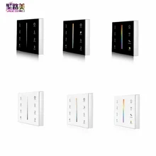 T21 T22 T24 T25 4 strefa ściemniania CCT RGB RGBW RGBCCT ścienny szklany Panel dotykowy kontroler używać z AAAX 2 baterii tanie tanio SAGE LU MEI CN (pochodzenie) 2 4G T21 T22 T24 T25 CCT RGB RGBW ROHS
