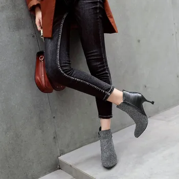 

Oversized boots women shoes ankle boots for women ladies boots shoes woman winter Color matching point