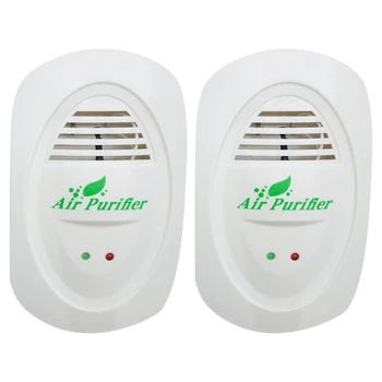 

2 Pcs Air Purifier Plug in for Home Office Negative Ions Formaldehyde-Removal Toilet Purification Deodorizer Pet US Plug