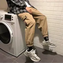 Спортивные штаны в стиле хип-хоп, спортивные штаны, уличная одежда для мужчин, спортивные повседневные брюки-карго