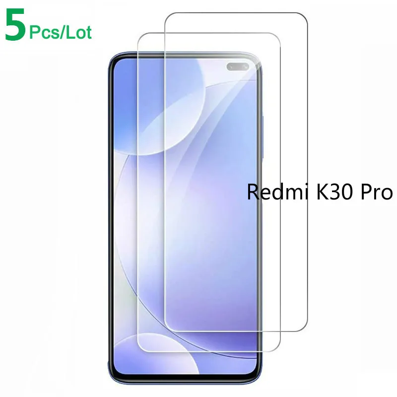 5 шт. закаленное стекло для Xiaomi Redmi K30 Pro K30pro защита экрана 9H 2.5D защитное на K 30 |