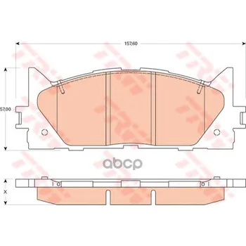 

Brake pads Toyota Camry V40 06-/V50 11-/Lexus ES 240/350 06-front TRW/lucas art. Gdb3429