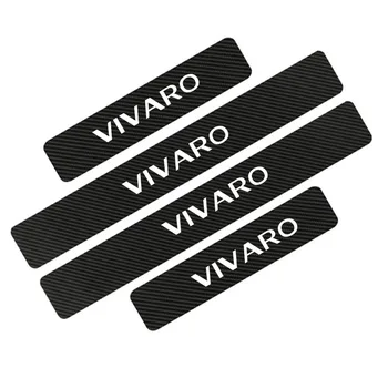 

Carbon Fiber Door Sill Plate Decoration Sticker For Opel Vivaro High Quality Car Stickers Tuning Car Accessories 4Pcs