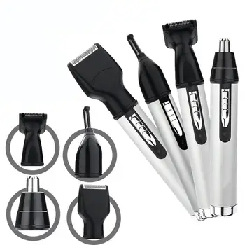 

4 in 1 Professional Electric Rechargeable Nose and Ear Hair Trimmer Shaver Temple Cut Personal Care Tools For Men/Women