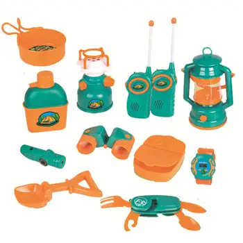 

11PCS Outdoor Camping Exploration Tool Set Children Pretend Set Toys Outdoor Camping Exploration Tool Set Kids Play House Toys