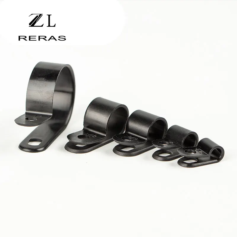

R-type cable clamp 135pcs cable clamp group box set wiring fixing button press buckle