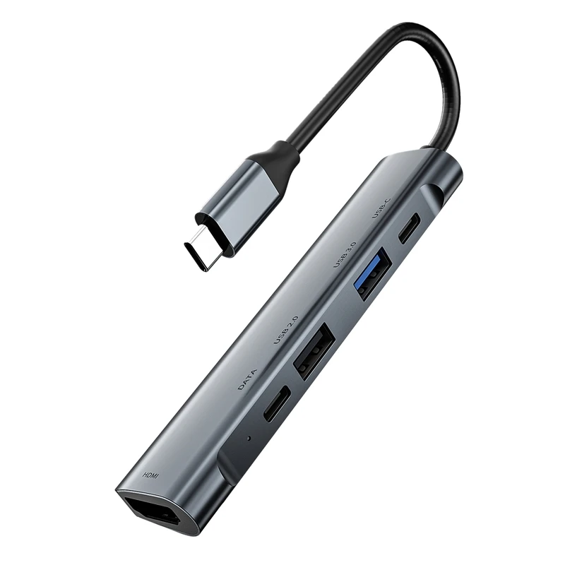 Usb концентратор 5 в 1 usb Type C разветвитель Thunderbolt 3 док адаптер с OTG для Air Mi Pro HUAWEI