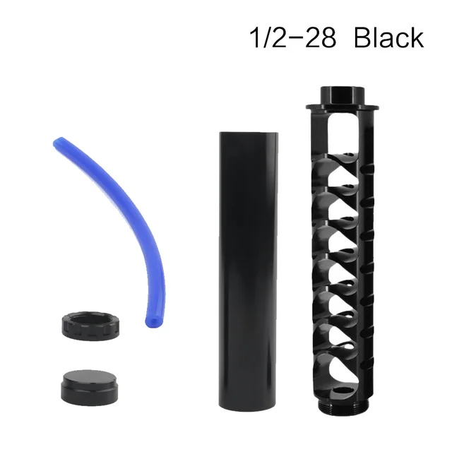 New 1/2-28 5/8-24 6inch-Small 10inch Single Core Aluminum Fuel Filter Solvent Trap for NAPA 4003 WIX 24003 223 308 223