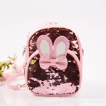 Детская сумка, сумка на плечо для девочек, милый рюкзак для лука, Детская сумка через плечо с блестками