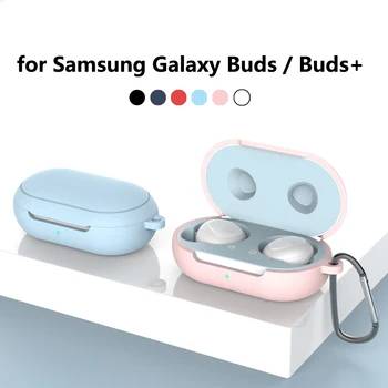 

Simple Solid Color Silicone Cover for Samsung Galaxy Buds / Buds+ Plus Case Charging Box Bluetooth Earphone Wireless Headphone