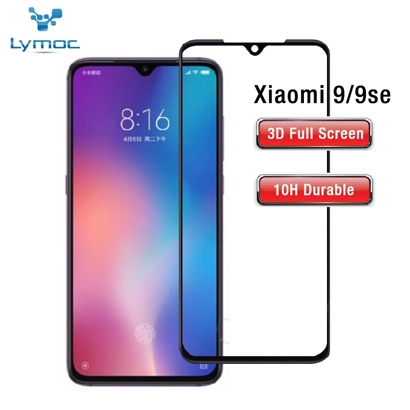 

LYMOC Full Cover Screen Protector film For Xiaomi 9 Se Tempered Glass Protective for Mi9 9 Se Nano-explosion Film No white edge