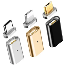 Для освещения до 3,5 мм Магнитный адаптер USB Micro Female to type C Micro Male Разъем конвертер данных Android телефон адаптер