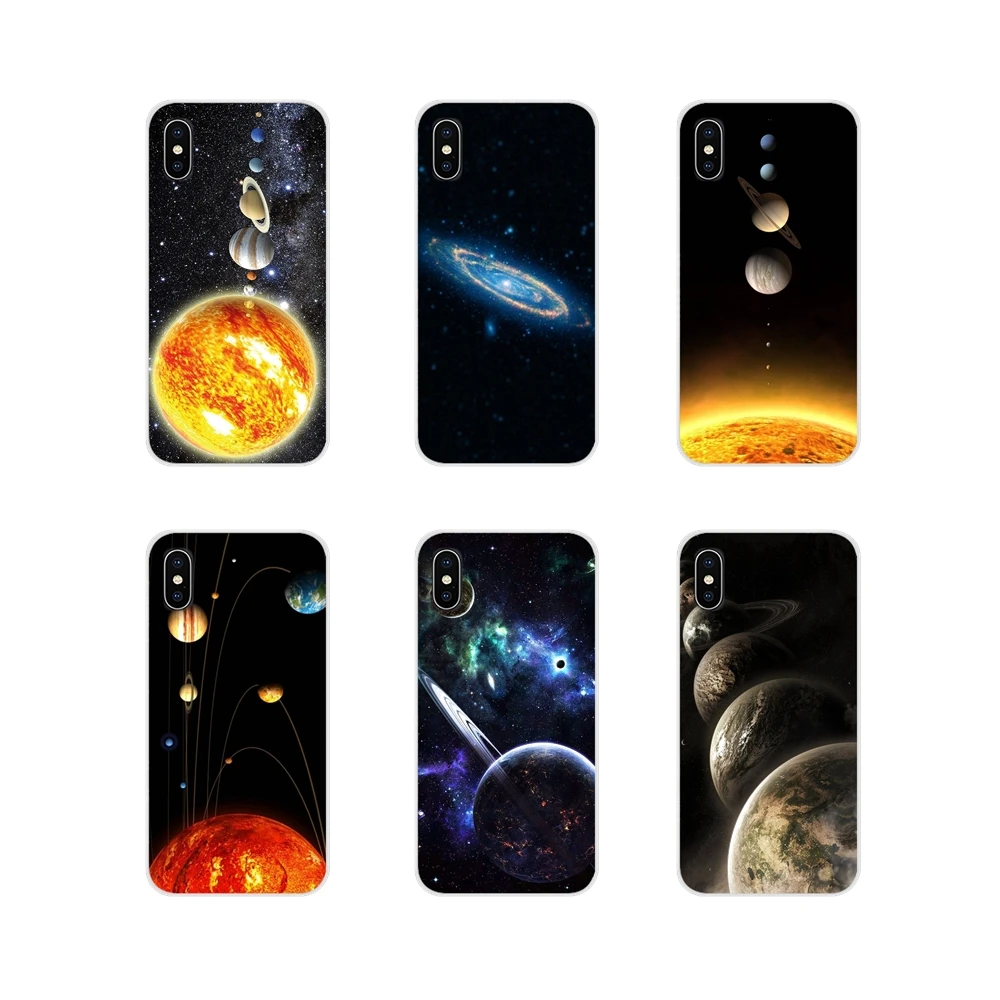 Глянцевые чехлы для телефонов с солнечной системой Space Planet Stars Huawei G7 G8 P8 P9 P10 P20 P30 Lite