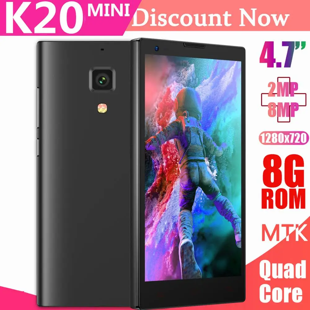 Оригинальные K20 мини 4G lte четырехъядерные смартфоны 8 Мп разблокированные Android