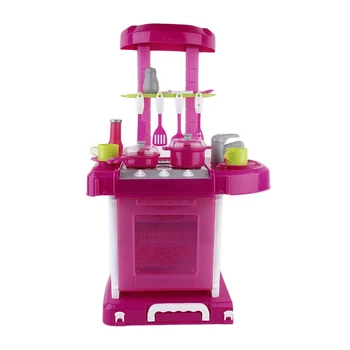 

Multifunctional Children Play Toy Girl Baby Toy Large Kitchen Cooking Simulation Table Model Utensils Toys