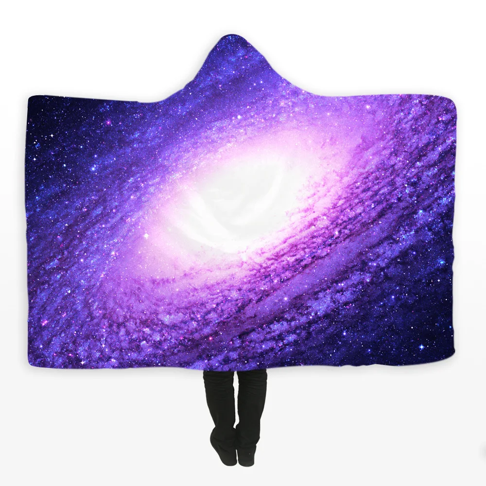 Nebula Universe конверт с капюшоном крышка для кондиционера Одеяло бархатное плюшевое тонкое стеганое одеяло диван/кровать/Самолет путешествия постельные принадлежности дропшиппинг