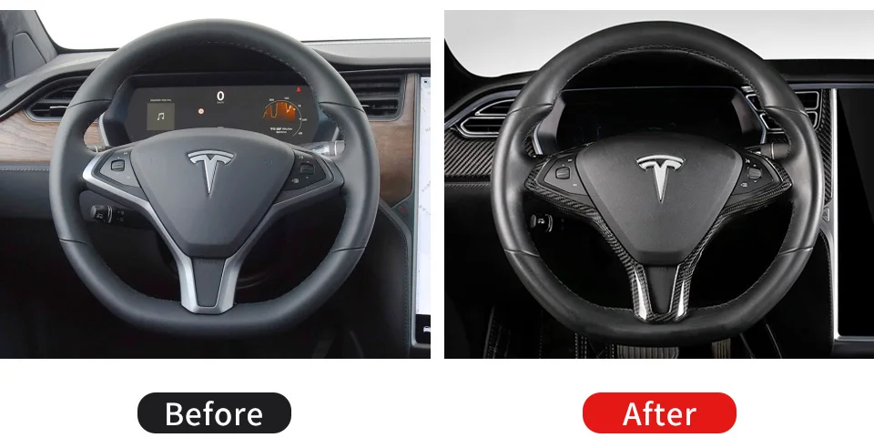 Отделка рулевого колеса tesla модель s аксессуары tesla модель x Карбон tesla модель s автомобиль tesla модель s карбоновое волокно интерьер