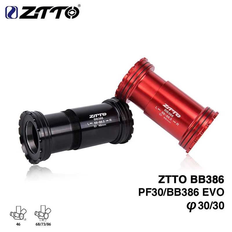 ZTTO BB386 EVO PF30 велосипедная Рама Нижний Кронштейн для 30 мм Шатунов высокопрочный сменный кронштейн из сплава