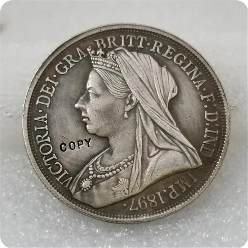 1897 UK Crown Queen Victoria Coin Silver COPY | Дом и сад
