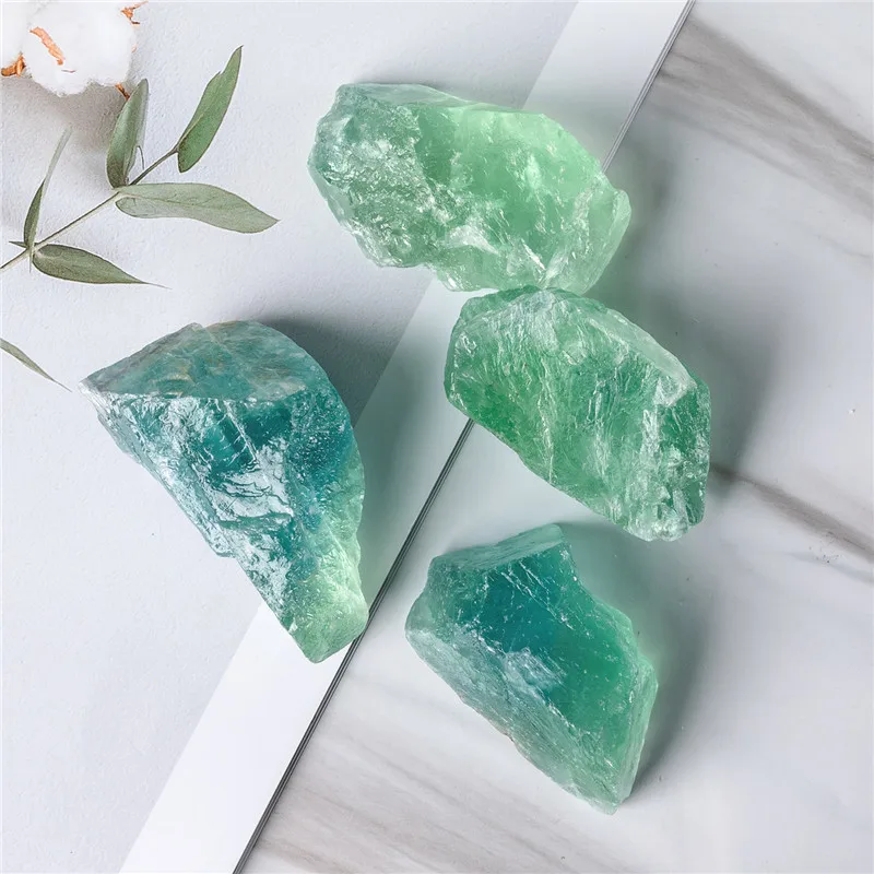 

1 Box Natural Green Fluorite Big Size Raw Minerals Stones Specimen Crystal healing Collection Gemstones Home Decor