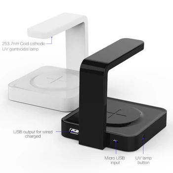 

phone accessories wireless charger UV sterilization box phone wireless charger