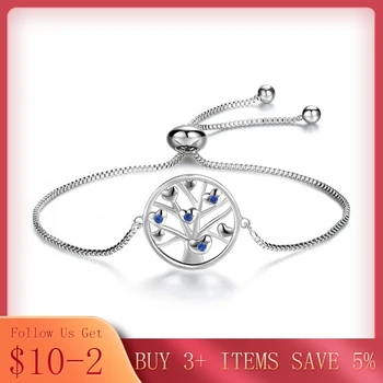 

CODEDOG 2020 New 100% Real 925 Sterling Silver Tree of Life Bracelet Simple Design For Women Making Party Birthday Gift CMB79