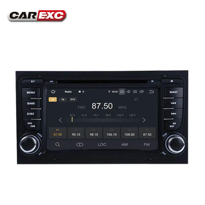 Perfect 7 Inch Android 9.0 Octa core Car DVD Stereo Player For Audi A4 S4 2002-2008 Canbus WIFI Radio GPS Bluetooth Multimedia Carplay 5