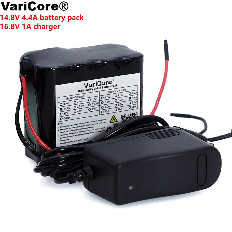 VariCore 14.8V 4400mAh 18650 li-iom battery pack night fishing lamp heater miner's amplifier with BMS+16.8V Charger | Электроника