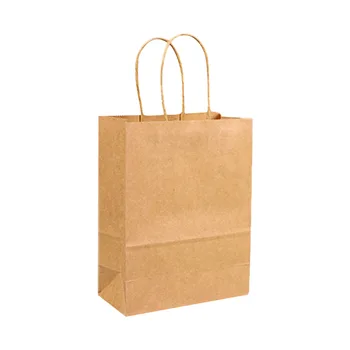 

25 pieces of two-piece gift wrapping paper kraft paper bag portable handheld gift