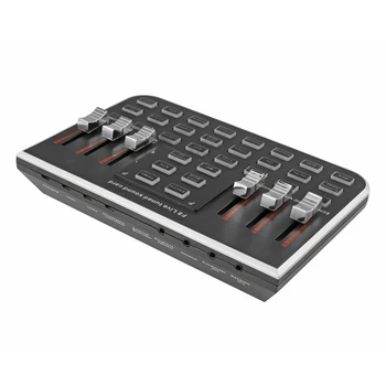 

F8 4 Modes Studio Audio Mixer Microphone Webcast Entertainment Streamer Live Sound Card For Phone Computer Pc