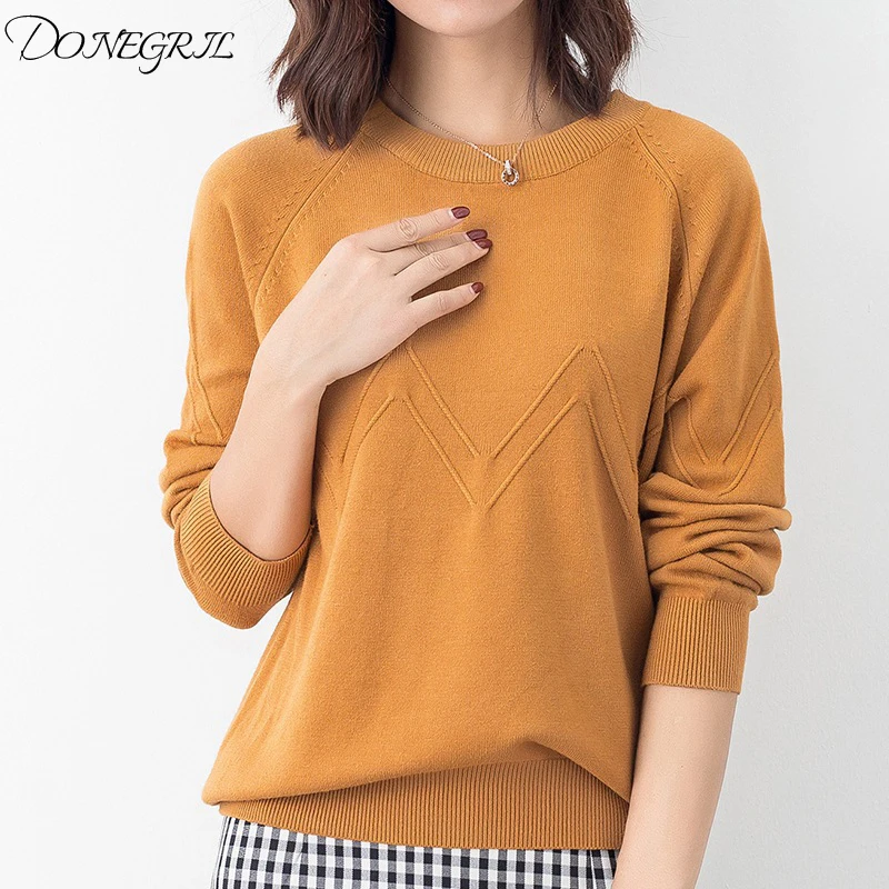 

2019 High Quality Cashmere Sweater Women Sweater Knit Top Sweater Winter Strong Autumn Winter Women's Leisure Soft Sweater