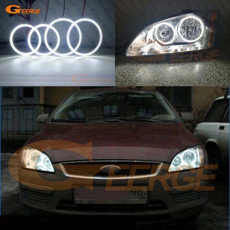Для Ford Focus II Mk2 2004 2005 2006 2007 2008 Европейский головной светильник ультра яркий SMD