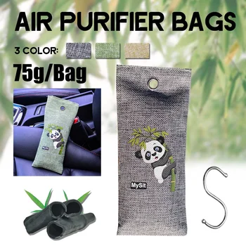 

75g Home Ai.rs Purifying Hanging Bag Fresh Active Charcoal Carbon Bags Bamboo Charcoal Bags Closets Shoe Deodorant