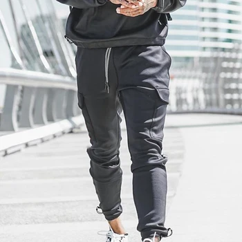 

New Cotton Gym Pants Men Quick Dry Fit Running Jogging Pants Men Bodybuilding Training Sport Pants Fitness Trousers Sportswear