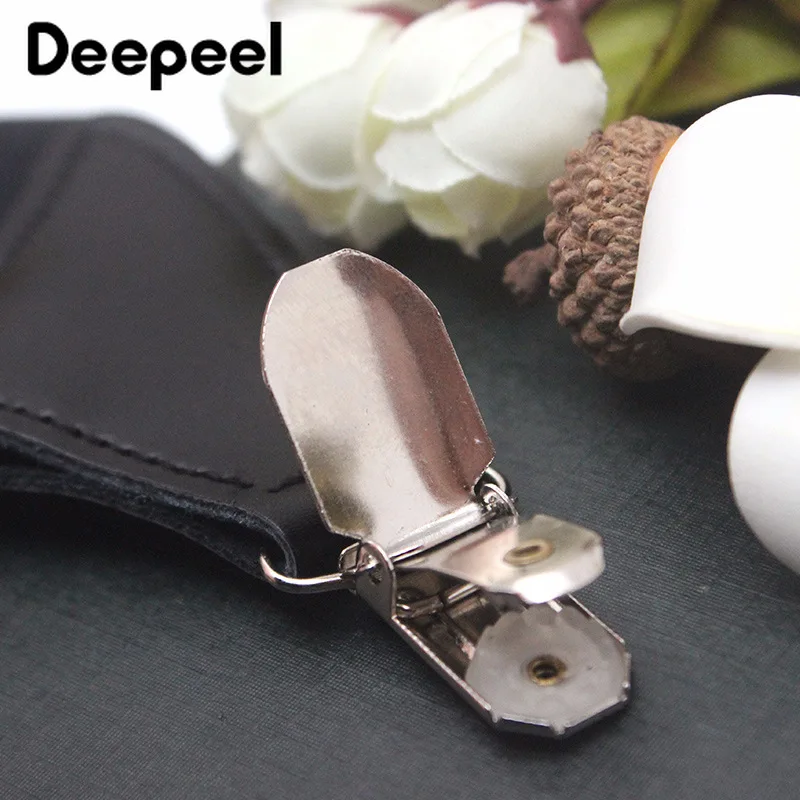 Deepeel 1 шт. 2,5*105 см классический ремень эластичная лента 2 зажим боковой зажим мужской ремень на подтяжках для взрослых на ремешке ремни SP072
