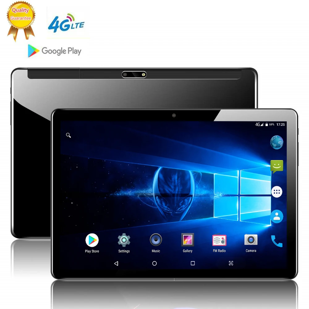 

2019 Newest 10 inch Android 9.0 Tablet PC 3G WIFI 4G LTE 10 Core 6GB RAM 128GB ROM GPS Tablet PC 10" IPS 1920 1200 Gifts S119