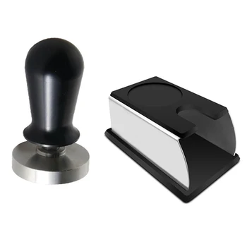 

Espresso Tamper - 58MM Coffee Tamper with Stainless Steel Base for Barista Tamper Easy to Use and Clean