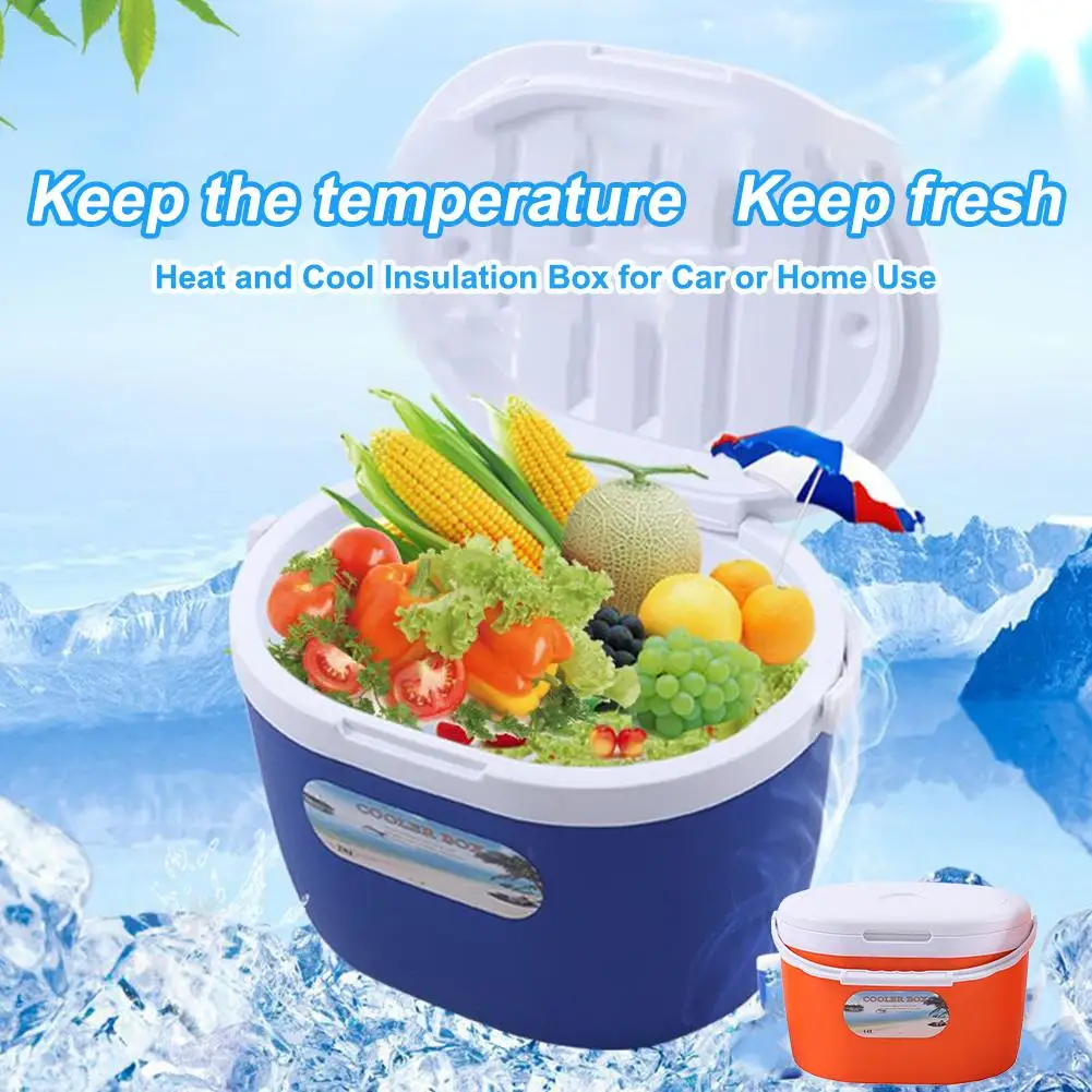 

14L Mini Dual Use Car Refrigerator Home Freezer Thermal Preservation Cold Icebox Portable Travel Camping Cooler Box