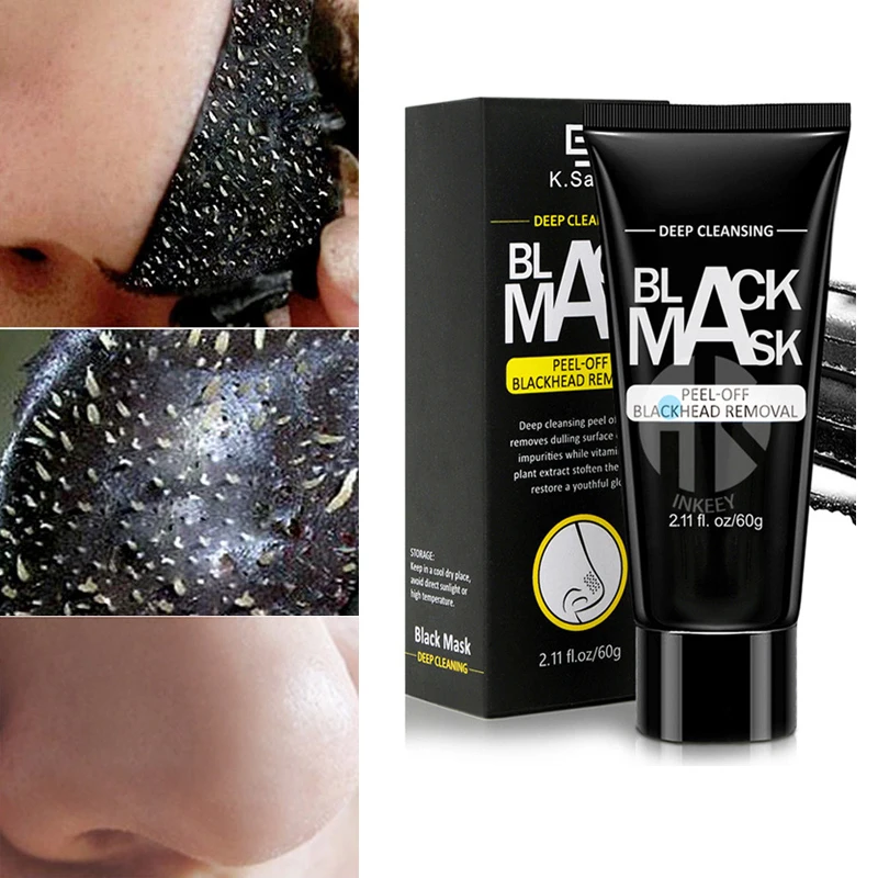 Шелушиться черная маска blackhead удаление Уход за лицом полоски для носа бамбуковый уголь черный горошек маски акне для удаления пятен Очищение LH