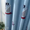Custom Made Bedroom Children Window Curtain Blue Boy Kids Curtains And Tulle For Living Room Blackout Embroidered Curtain 4