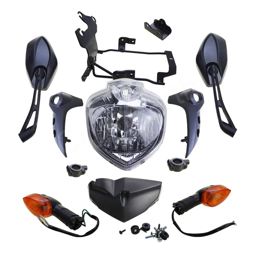 Для Yamaha FZ6S FZ6N фазер 2007-2010 FZ 6N 6S FZ-6N FZ-6S фара дальнего света для мотоцикла головной свет лампы Корпус в сборе комплект