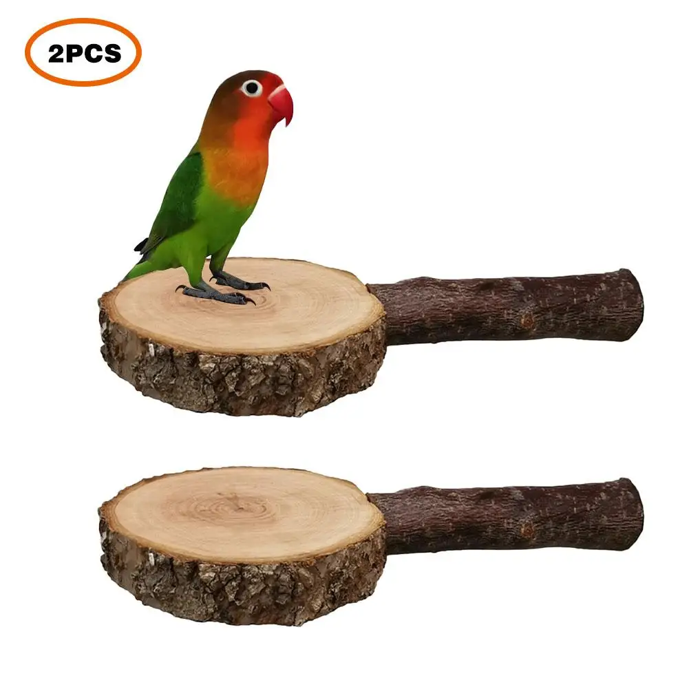 

Bird Standing Pole Wood Parrot Rest Perch Natural Climbing Standing Stick For Parrots Macaw Cockatoos Parakeets Birds Stand Pole