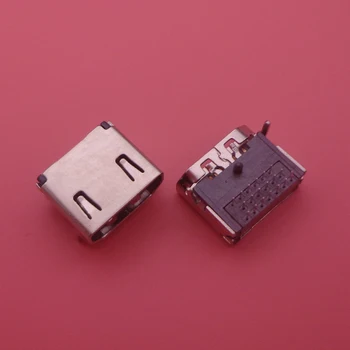 

2pcs HDMI 19 Pin Female Plug Female Interface Connector 3 Rows 19pin (7pin 6pin 6pin) 90 Degree HDMI Socket Repair Replacement