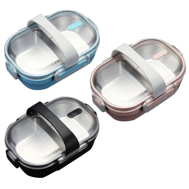 

Japanese-style Stainless Steel Bento Box Compartment Sealed Insulated Lunch Case