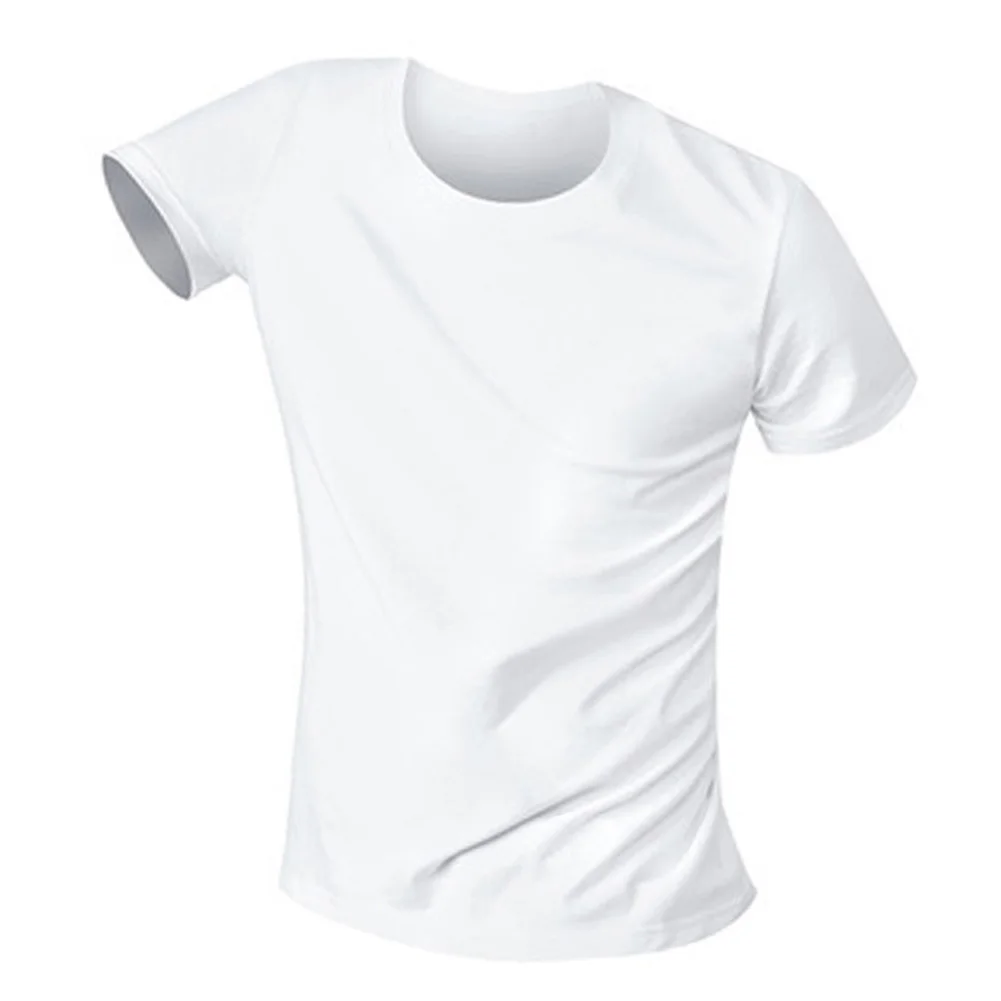 Men Anti-Dirty Summer Short sleeve T-Shirt O-neck Solid Tees Waterproof Quick Dry Tops Sport Breathable Casual Shirts - Цвет: White