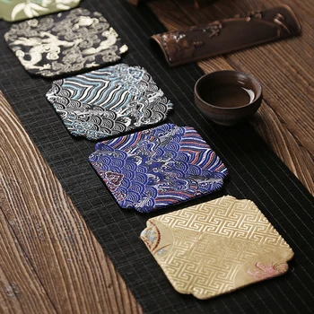 

4PCS Print Kitchen Tea Towels Table Mat Placemat Drink Coasters Cloth Napkins Tea Cloth Mug Pads Cup Holder Kitchen Accessories