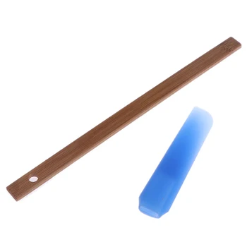 

Cream Butter Scraper Wood Handle Spatula Silicone Head Hanging Hole Non-stick Heat-resistant Spatula Kitchen&Dining